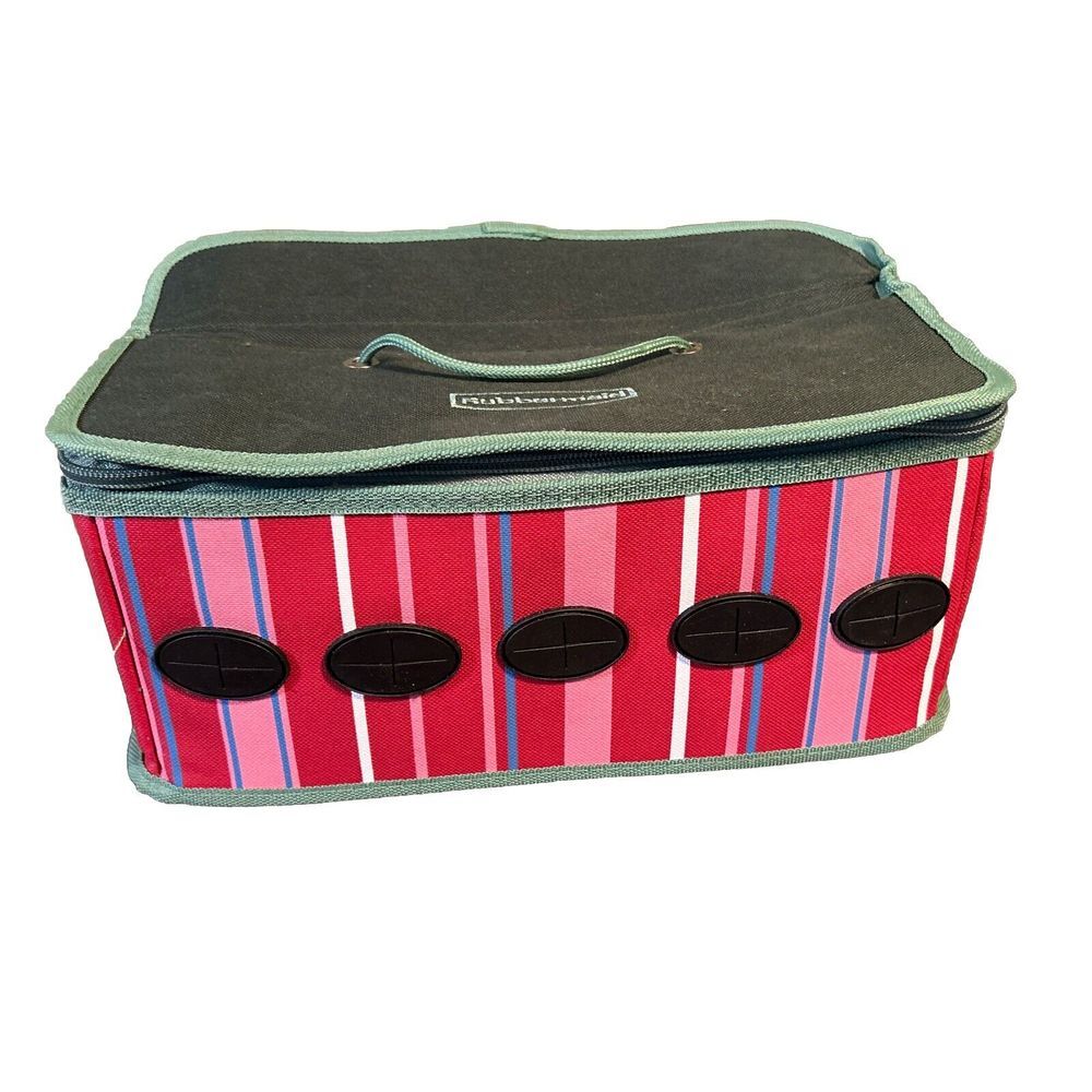 Rubbermaid Ribbon Organizer Holds 5 Rolls Carrying Tote Gift Storage Holiday‎